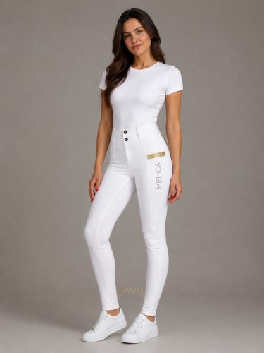 Helica Equestrian teliszilikonos leggings - fehér