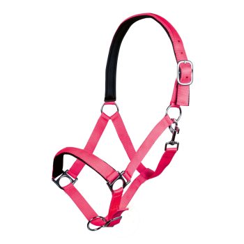 HKM - Stars softice - puhán bélelt kötőfék neon pink 